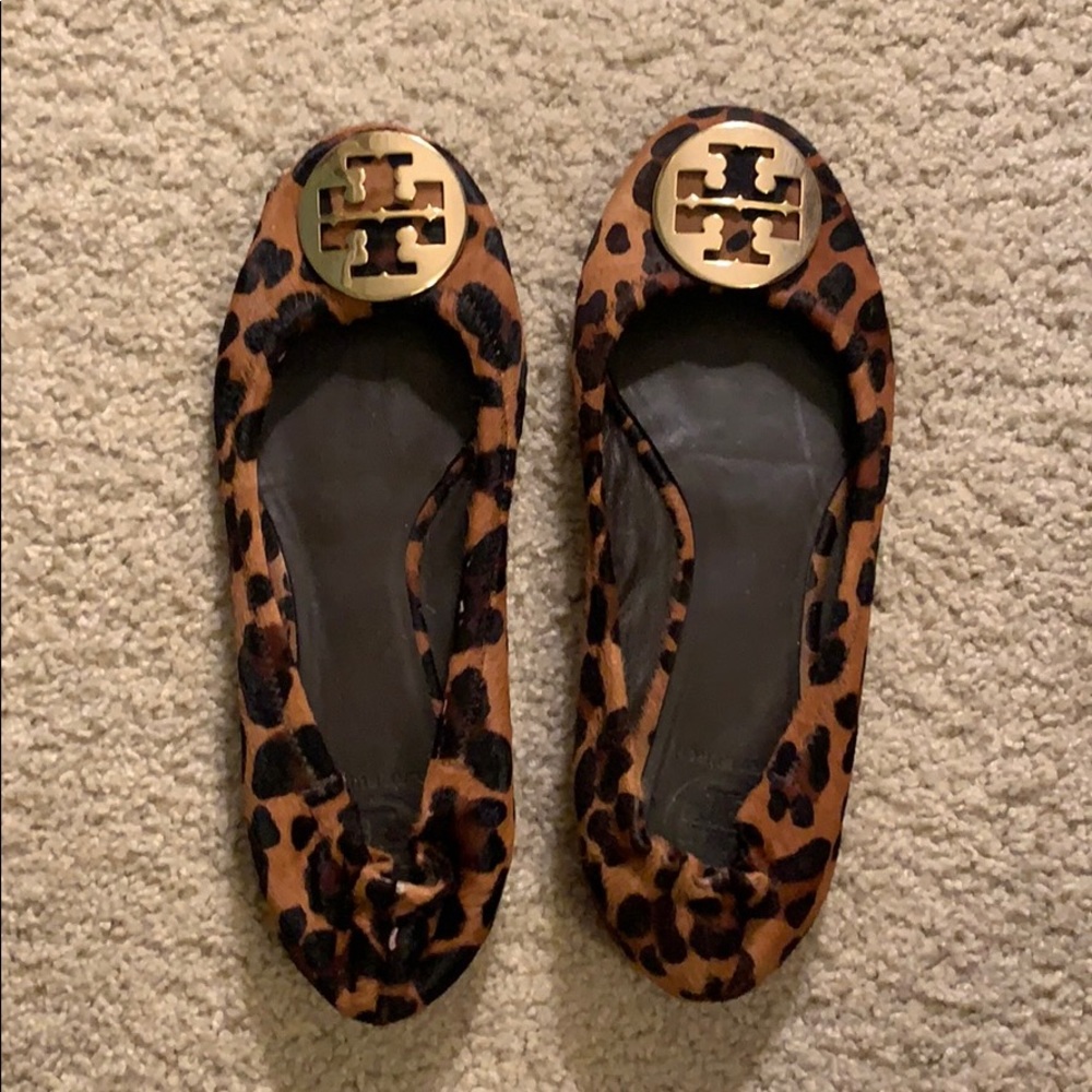 Tory Burch Reva Leopard Flats